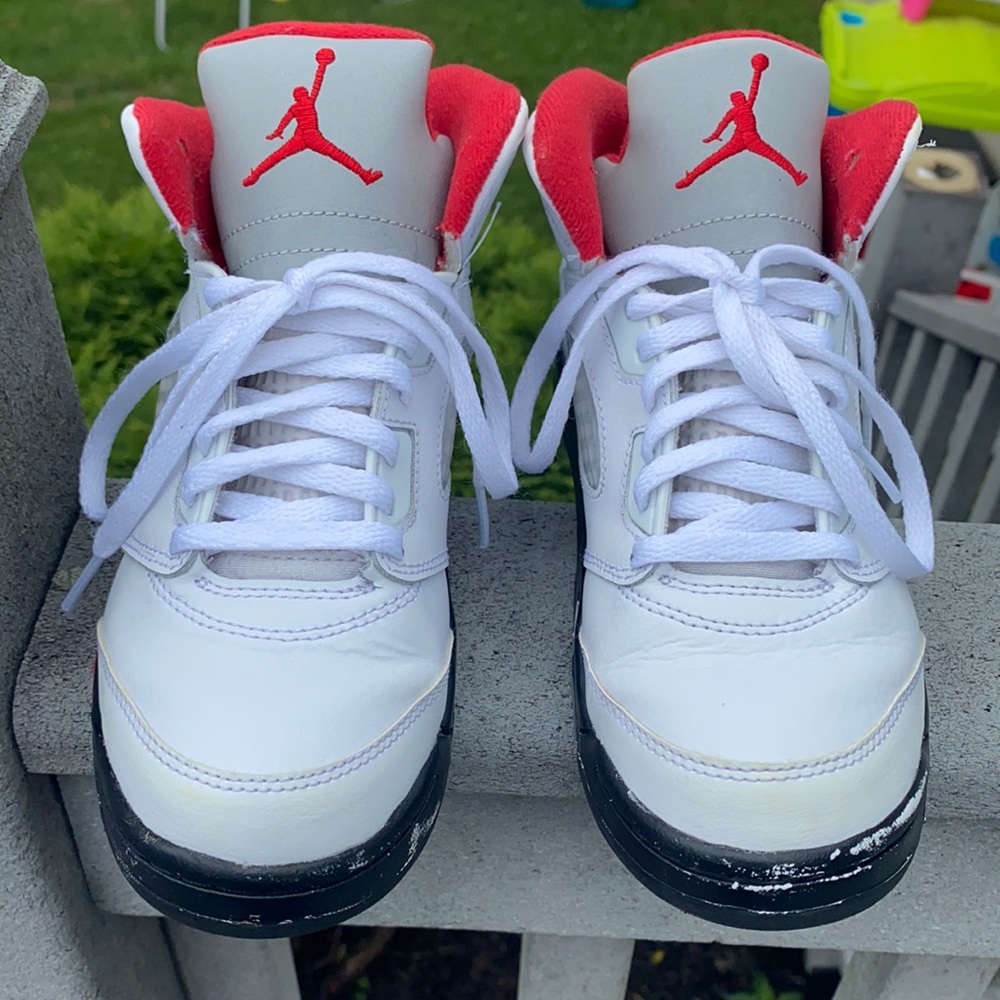 Kids retro Jordan 5s.